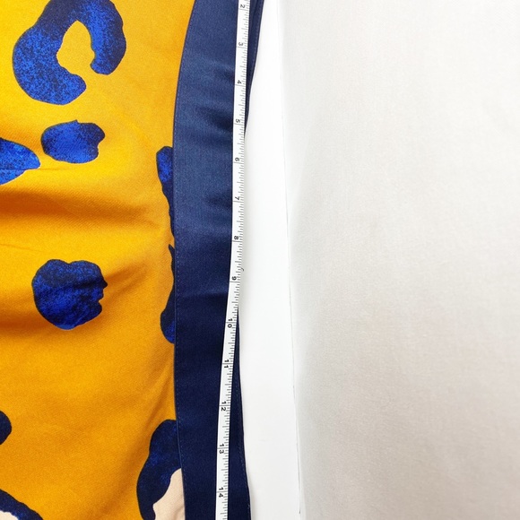 Phillip Lim 3.1 Orange Blue Animal Print size 14 - Picture 5 of 8